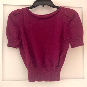 Ains & Elke StyleHaus 1940s 1950s style puff sleeve cropped sweater